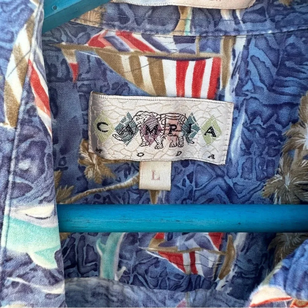 Campia Moda men's Hawaiian shirt size large